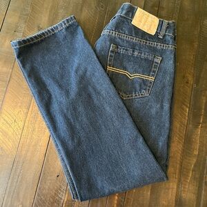 Vintage Genes 1891 Men’s Jeans Slim Straight Size 34x32 Dark Wash Denim
